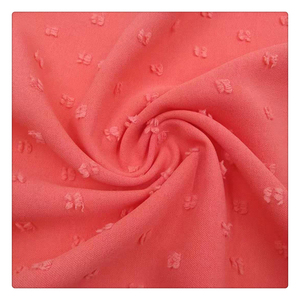 180D 180gsm nouvelle mode Jacquard CEY 100% polyester CEY Jacquard fleur Dot tissu Airflow fleurs coupées tissu pour vêtements - Product Image 2