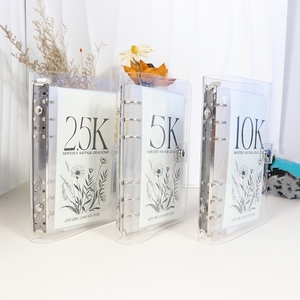 2.5K 5K 10K 12 mesi risparmio di denaro portafoglio raccoglitore di sfida con 12 fogli buste di bilancio PP per contanti soffing - Product Image 5