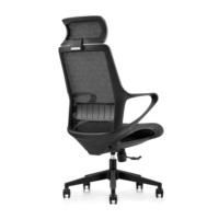 Chaise de bureau ergonomique moderne à dossier haut en maille respirante, pivotante, réglable en hauteur, avec soutien lombaire, appui-tête et accoudoirs personnalisables
