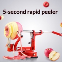 Éplucheur de pommes manuel en métal, gadget ménager multifonctionnel 3-en-1, trancheuse à fruits à manivelle