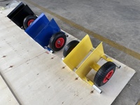Chariot à panneaux réglables robustes, chariot à deux roues, capacité de 600 livres pour chariot de manutention