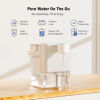 Pichet filtrant à eau électrique sans réservoir, purificateur d'eau pour toute la maison à 2 étapes, sans BPA, écologique pour hôtels et foyers