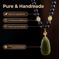 Pendentif Collier en Ambregris Synthétique Sans Souci, Parfum Naturel, Arôme Traditionnel Chinois, Cadeau