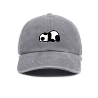 Gorras de Béisbol Clásicas de 6 Paneles con Logotipo Bordado de Panda, Ajustables, Lindas, Precio de Fábrica, Venta al Por Mayor