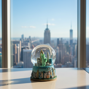 <strong>Wholesale</strong> Customizable Hand-painted Artistic Resin Sculpture <strong>Snow</strong> <strong>Globe</strong> Statue Liberty US Building Business Gift Promotional - Product Image 3