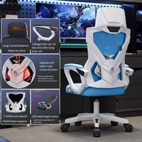 Chaise de bureau ergonomique confortable et abordable avec soutien lombaire, chaise de direction ergonomique avec appui-tête, chaise de jeu