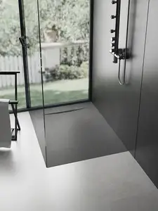 Bac à douche moderne en résine de marbre Bac à douche en acrylique