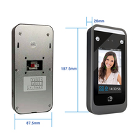 Système de contrôle d'accès TIMY AI06 avec reconnaissance faciale dynamique, écran tactile capacitif LCD 4,3 pouces, tablette biométrique, système de gestion du temps et des présences
