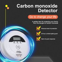 Detektor suara strobo CO, tampilan konsentrasi Digital, detektor Sensor Alarm aman Gas CO keselamatan rumah