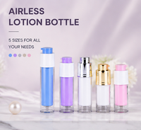 Flacon pompe airless en PET mat à double paroi PCR de 100 ml pour crème visage, soin de la peau, tonique