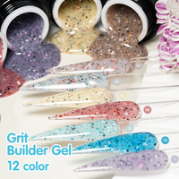 Gel de construction pour ongles à haute résistance, vente en gros d'usine, tout-en-un, extension et construction, 12 couleurs pour usage professionnel en salon