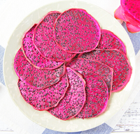 Fruits de Pitahaya Séchés Chinois, Tranches de Dragon Fruit Rouge Déshydratées pour Infusion