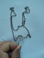 Collier en acier inoxydable Ailes d'ange plaqué rhodium, bijou unisexe tendance en forme d'animal, accessoire de mode élégant et stylé
