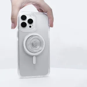 2023 New Arrival Magnetic Ổ cắm điện thoại di động chủ đứng Grip cho MagSafe sạc không dây chủ poppings ổ cắm