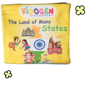 Libro de Tela KIDOGEN para Niños |   Libro de aprendizaje sobre estados y mapas de la India |   Identificación geográfica para niños pequeños | Educación Temprana - Product Image 3