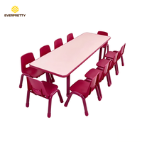 Meubles de garderie Montessori personnalisés, fournitures pour la maternelle, tables et chaises en plastique modernes et durables