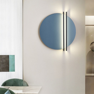 Lámpara de Pared Artística Moderna y Minimalista con Diseño de Sol Rojo, 6W, Cuerpo de Hierro, para Sala de Estar, Dormitorio, Entrada, Sala de Exposiciones, Club, Hotel - Product Image 4