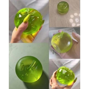 Juguetes Blandos de Manzana Verde al por Mayor, Juguetes Blandos de Maltosa, Juguetes Blandos Gigantes para Niños, Juguetes Blandos Antiestrés con Forma de Cubo de Hielo y Bola de Gelatina - Product Image 2
