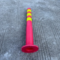 Poteau de signalisation routière flexible en EVA de 90 cm, cône de signalisation, poteau de délimitation réfléchissant, borne de sécurité – Meilleures ventes