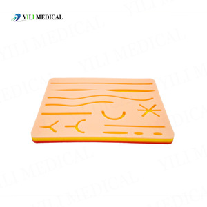 Matériel pédagogique pour examen médical : modèle médical standard, coussinet de peau en silicone pour la pratique des sutures et la simulation de plaies - Product Image 1