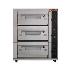 <span class=keywords><strong>Four</strong></span> <span class=keywords><strong>à</strong></span> sole électrique <span class=keywords><strong>à</strong></span> 3 niveaux 18 kW 380 V, équipement de cuisson commercial pour l'industrie alimentaire - Product Image 3
