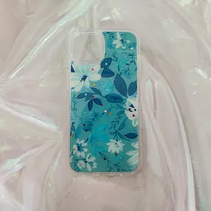 เคสโทรศัพท์ TPU และ PC แบบแข็ง2 In 1,เคสโทรศัพท์ลายดอกไม้สวยงามสำหรับ iPhone 12 13 14 Pro 6.1 14 Pro Max Plus 6.7