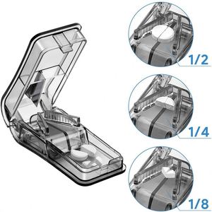 Cortador de Pastillas Portátil con Caja de Almacenamiento, Mini Divisor de Tabletas de PP y Cortador de Medicamentos - Product Image 4