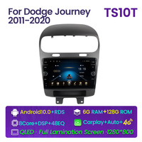 Autoradio Android pour Dodge Journey 2011 2020 RDS Radio FM Navigation GPS Lecteur vidéo de voiture 6 Go 128 Go Écran QLED 48EQ 2DIN