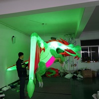 Dragon de dinosaure volant gonflable suspendu, décoration pour fête en club