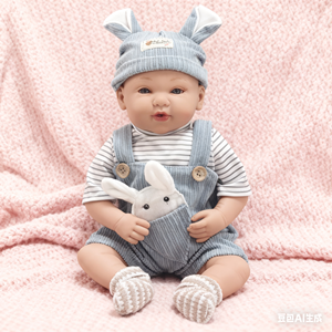 18-inch Reborn Baby Toddler búp bê unisex <span class=keywords><strong>KODI</strong></span> sống động như thật 3D sơn tĩnh mạch có thể nhìn thấy bắt nguồn từ tóc chất lượng cao mềm đồ chơi cơ thể bông - Product Image 1