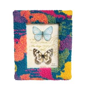 إطار صور مخملي على شكل حقيبة، مصنوع من صوف الحمل الصديق للبيئة، مطبوع بالأشعة فوق البنفسجية بـ 6 ألوان، تصميم مربع مجوف على الطراز الأوروبي والأمريكي، قماش أنيق للطاولة - Product Image 5