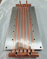 Échangeurs de chaleur en cuivre et en aluminium personnalisés pour la réfrigération et l'échange de chaleur, plaques refroidies à l'eau sur mesure