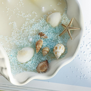 Décoration d'intérieur de luxe européenne Beauté côtière <span class=keywords><strong>Bougie</strong></span> parfumée en coquillages naturels à base de soja pour souvenirs Idées cadeaux - Product Image 6