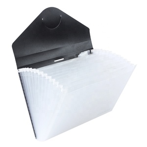 Custom A3/A4 Pocket espansiva chiara Clip per organo capovolto copertura rotonda fibbia per ufficio forniture PP <span class=keywords><strong>pacchetto</strong></span> - Product Image 2