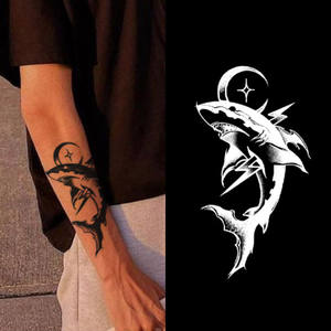 Autocollant de <span class=keywords><strong>tatouage</strong></span> temporaire personnalisé réaliste pour hommes Old School, boîte à encre, transfert d'eau, faux <span class=keywords><strong>tatouage</strong></span> semi-permanent au henné étanche - Product Image 1