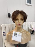 Perruques en cheveux humains SHY Medical, entièrement nouées à la main, cheveux humains doux, effet cuir chevelu naturel, remplacement capillaire, coupe pixie pour femmes