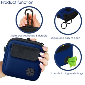 Échantillon gratuit : Pochette portable pour friandises pour chien en silicone personnalisée, petite pochette d'entraînement pour laisse avec fermeture magnétique - Product Image 6