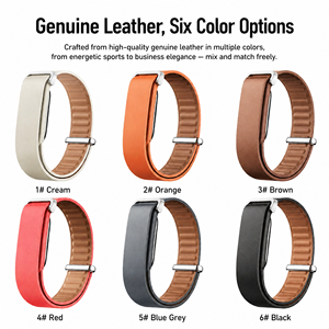 Bracelet de montre de remplacement en cuir véritable Upro pour Google Fitbit Air, usage quotidien professionnel, logo personnalisé OEM, bracelets de montre connectée - Product Image 3