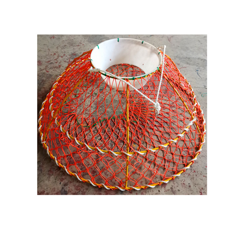 Piège rond à crinière King pour la pêche, Cage avec une entrée, Pot à crevettes puissant pour pêcher en grande mer