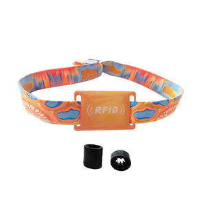 Custom Printed Ultralight EV1 RFID Disposable Wristband/Bracelet Adjustable Fabric Fashion Accessory