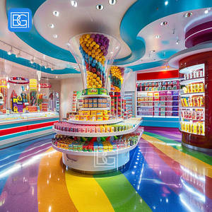 Độc đáo con cửa hàng nội các loại hạt ngũ cốc Kệ kẹo Giá hiển thị ngọt ngào Showcase kẹo truy cập Cookie hiển thị - Product Image 4