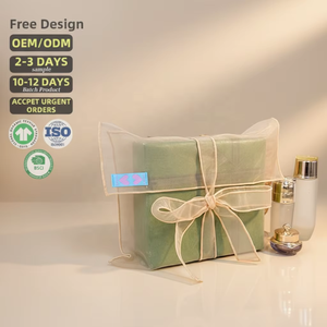 Luxury Handmade Eco-Friendly Lightweight Small Capacity Travel <b>Makeup</b> Organza Envelope <b>Bag</b> with <b>Drawstring</b> and Woven-Label - Product Image 1