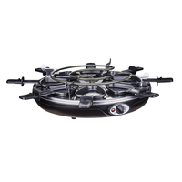 Rôtissoire de table pour barbecue, accessoire rond portable à gaz électrique à induction, barbecue, rôtissoire au poulet, raquette