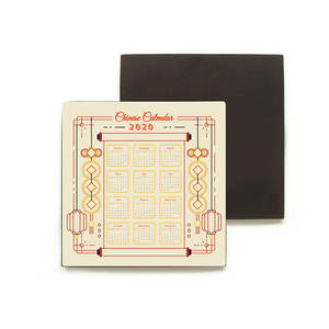 2020 מותאם אישית חודשי מגנטי לוח שנה קידום מכירות מקרר מגנט - Product Image 2