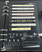 Carnet portable 6 pages avec éclairage magique RVB RVBW couleur unique 5V Type-C, bande LED COB 2835 5050 2216, kit de démonstration brochure