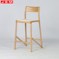 Moderner Luxus-Eschenholzrahmen Küchen-Thekenhocker Hoher Barhocker Holz-Barhocker Küchen-Theken-Barstühle