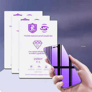 FONLYU - Protector de Pantalla de <span class=keywords><strong>Hidrogel</strong></span> TPU Suave Color Morado Claro, Láminas de Película de <span class=keywords><strong>Hidrogel</strong></span> <span class=keywords><strong>para</strong></span> Cualquier Modelo de Teléfono, Películas de Espejo - Product Image 1