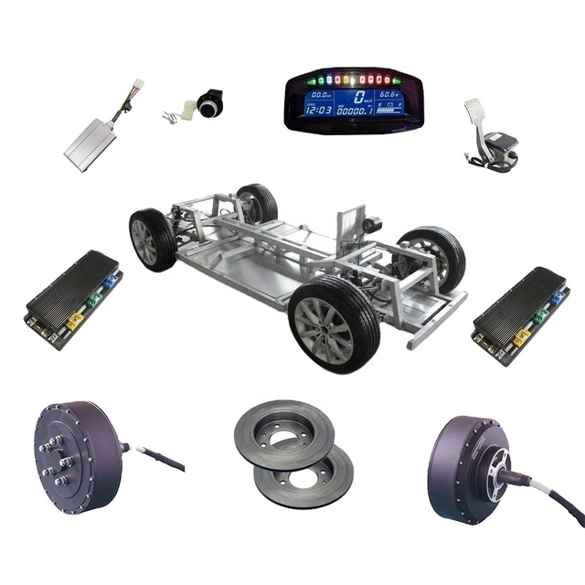 QS Motor 273 8000W 2WD BLDC Permanent Magnet Aluminum Core Electric Car Hub Motor Conversion Kits APT96600 CE/CCC Certified