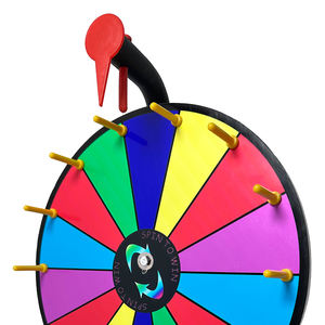 Fortune Spinning Prize Win Manufacturer Juego de actividad de ventas <span class=keywords><strong>Rueda</strong></span> de premio de color redonda <span class=keywords><strong>Rueda</strong></span> de rifa - Product Image 6