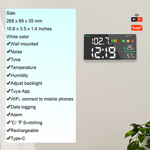 Alat Pengukur Tingkat Kebisingan Desibel Dinding 4 in 1 Mendukung Aplikasi Tuya / WiFi / Mendukung Pencatatan Data untuk Peralatan Pengujian - Product Image 6
